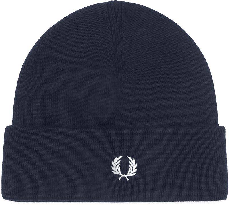 Fred Perry Mütze Wolle Blend Navy - von Fred Perry