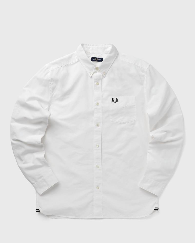 Fred Perry OXFORD SHIRT men Longsleeves white in Größe:L von Fred Perry