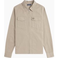 Fred Perry Overshirt aus Baumwolle mit Logo-Aufnäher in M Fred Perry Overshirt aus Baumwolle mit Logo-Aufnäher in M von Fred Perry