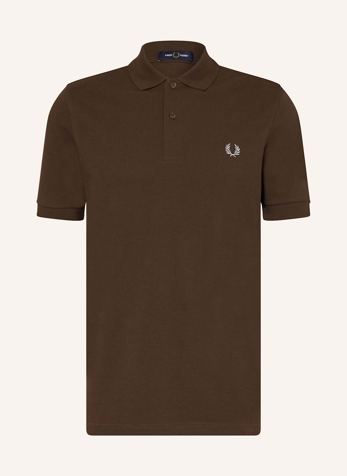 Fred Perry Piqué-Poloshirt Regular Fit braun von Fred Perry