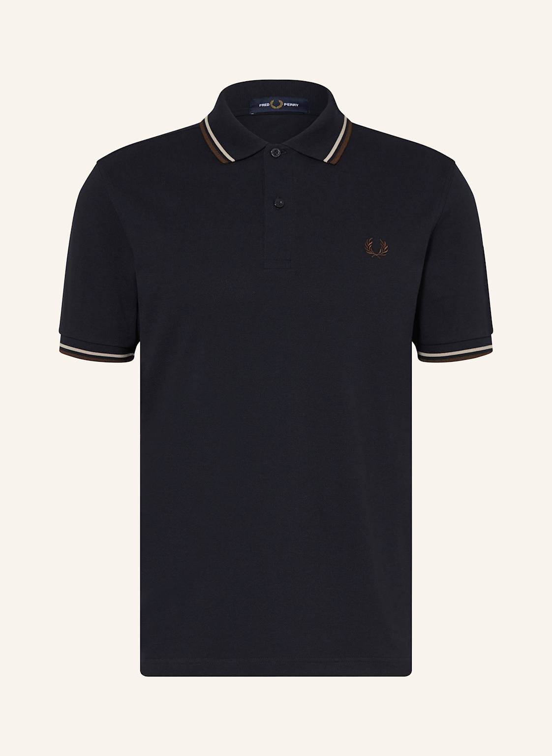 Fred Perry Piqué-Poloshirt blau von Fred Perry