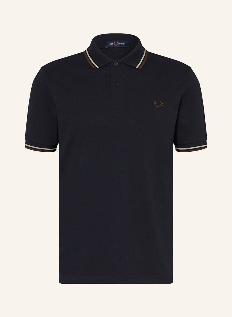 Fred Perry Piqué-Poloshirt blau von Fred Perry