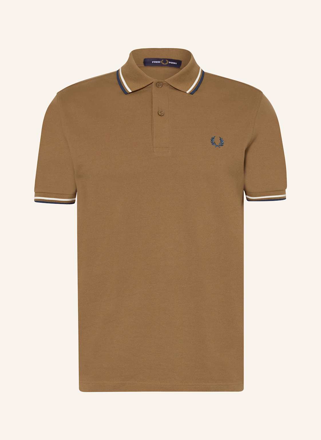 Fred Perry Piqué-Poloshirt braun von Fred Perry