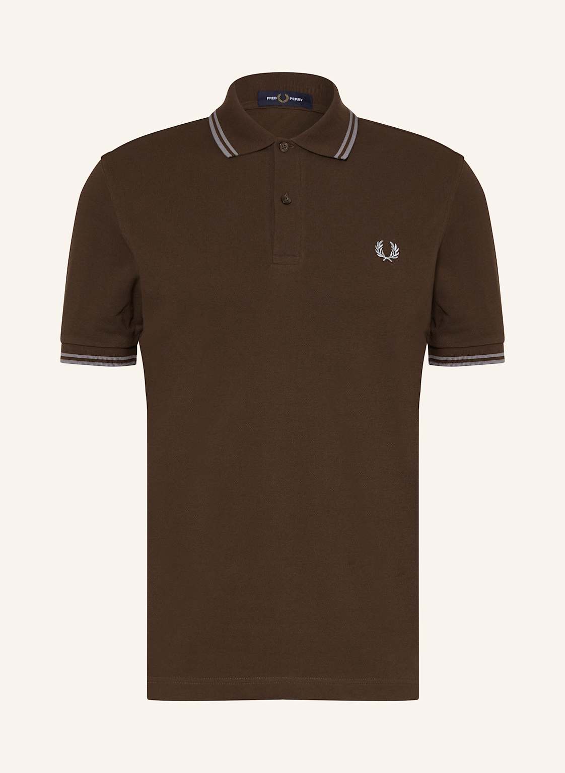 Fred Perry Piqué-Poloshirt braun von Fred Perry