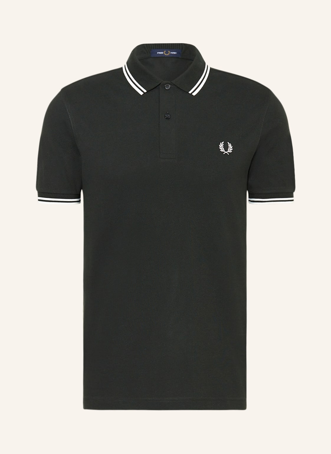Fred Perry Piqué-Poloshirt m3600 Straight Fit gruen von Fred Perry