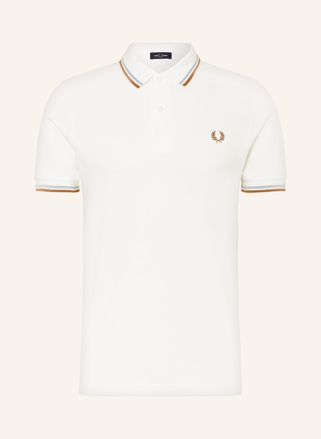 Fred Perry Piqué-Poloshirt m3600 Straight Fit beige von Fred Perry