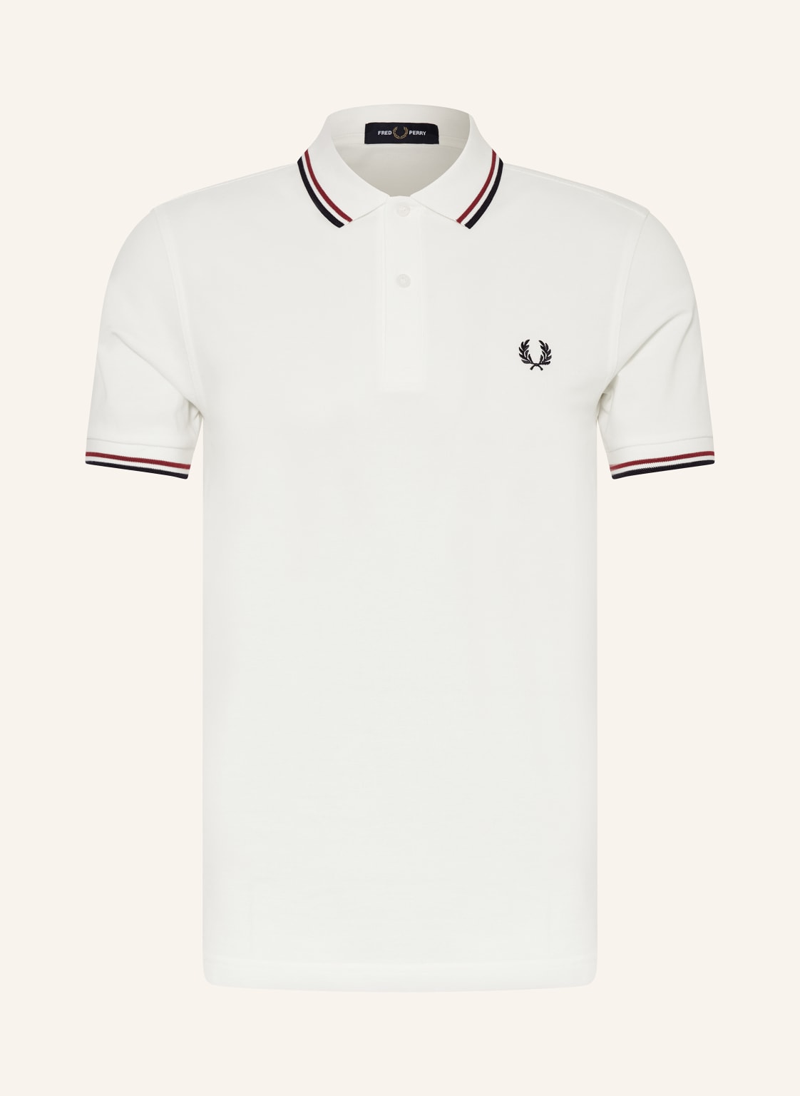 Fred Perry Piqué-Poloshirt weiss Fred Perry Piqué-Poloshirt weiss von Fred Perry