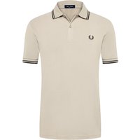 Fred Perry Piqué-Poloshirt mit Logo-Stickerei und Kontrastbündchen in XXL von Fred Perry