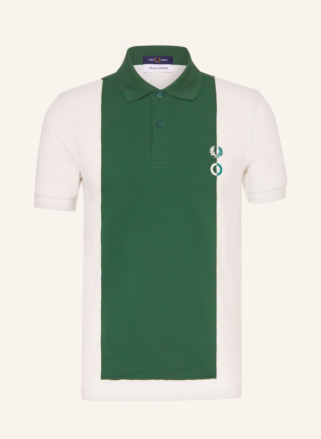Fred Perry Piqué-Poloshirt weiss von Fred Perry