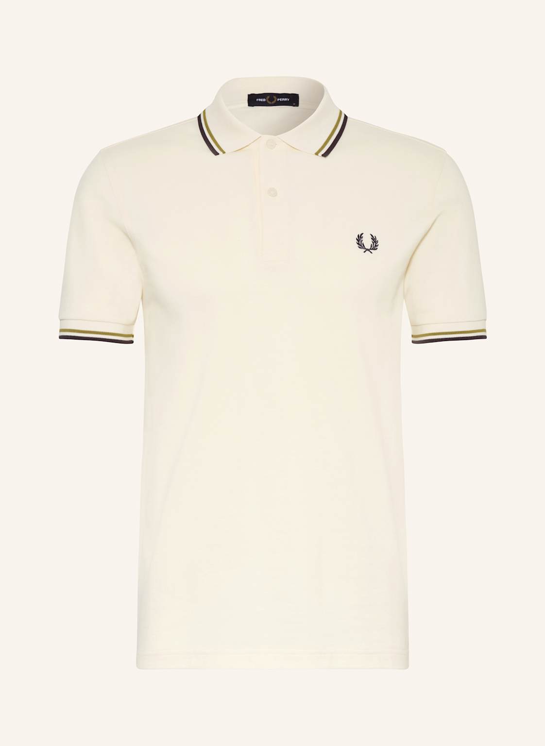 Fred Perry Piqué-Poloshirt weiss von Fred Perry