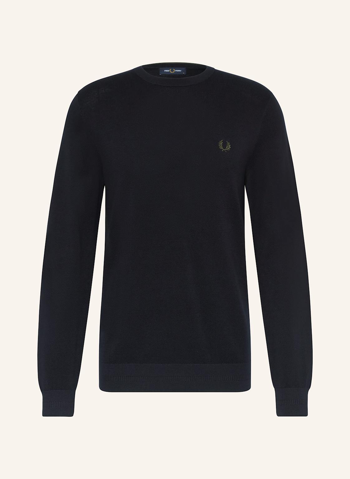 Fred Perry Piqué-Pullover blau von Fred Perry