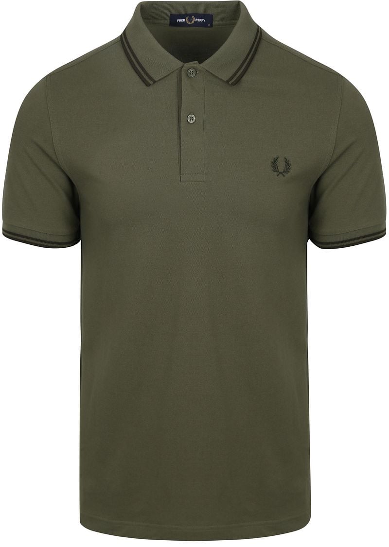 Fred Perry Polo M3600 Olivgrün W49 - Größe M von Fred Perry