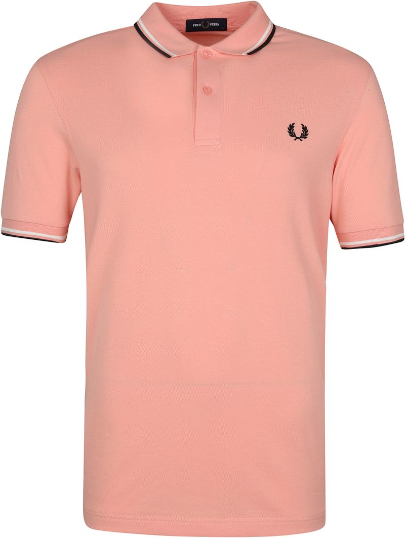 Fred Perry Polo M3600 Pfirsichrosa / Pink - Größe L von Fred Perry