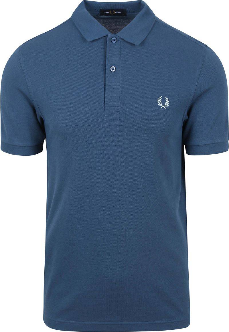Fred Perry Polo Plain Mid Blau - Größe S von Fred Perry