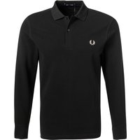 Fred Perry Herren Polo-Shirt schwarz Baumwoll-Piqué von Fred Perry