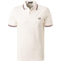 Fred Perry Herren Polo-Shirt weiß Baumwoll-Piqué von Fred Perry