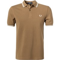 Fred Perry Herren Polo-Shirt braun Baumwoll-Piqué von Fred Perry