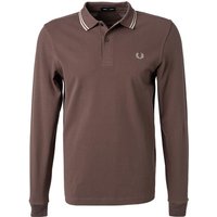 Fred Perry Herren Polo-Shirt braun Baumwoll-Piqué von Fred Perry