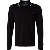 Fred Perry Herren Polo-Shirt schwarz Baumwoll-Piqué von Fred Perry