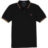 Fred Perry Herren Polo-Shirt schwarz Baumwoll-Piqué von Fred Perry