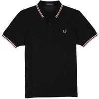 Fred Perry Herren Polo-Shirt schwarz Baumwoll-Piqué von Fred Perry