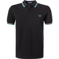 Fred Perry Herren Polo-Shirt schwarz Baumwoll-Piqué von Fred Perry