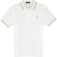 Fred Perry Herren Polo-Shirt weiß Baumwoll-Piqué von Fred Perry