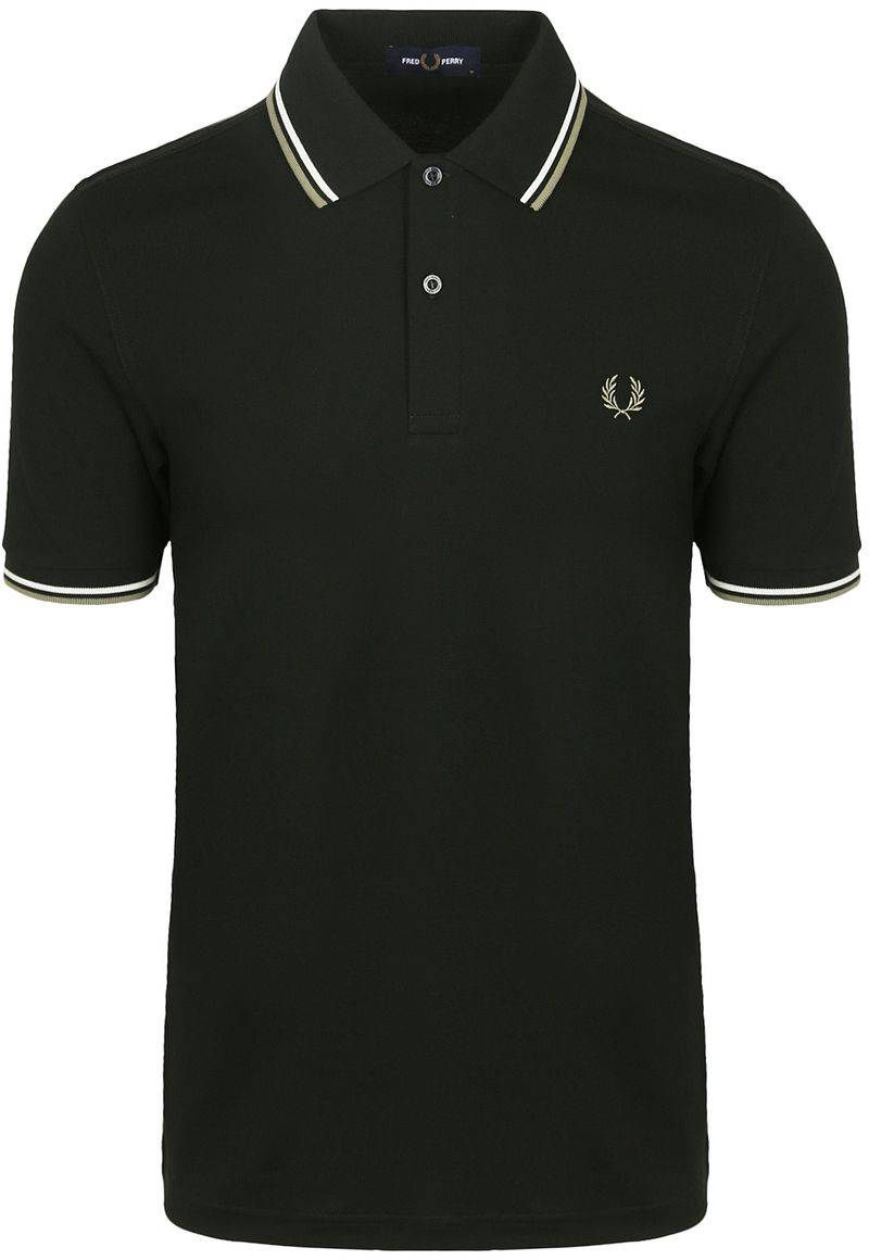 Fred Perry Polo Twin Tipped M3600 Dunkelgrün - Größe XXL von Fred Perry