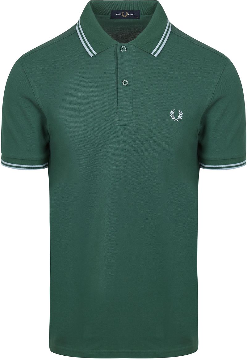 Fred Perry Polo Twin Tipped M3600 Grün Z59 - Größe XL von Fred Perry