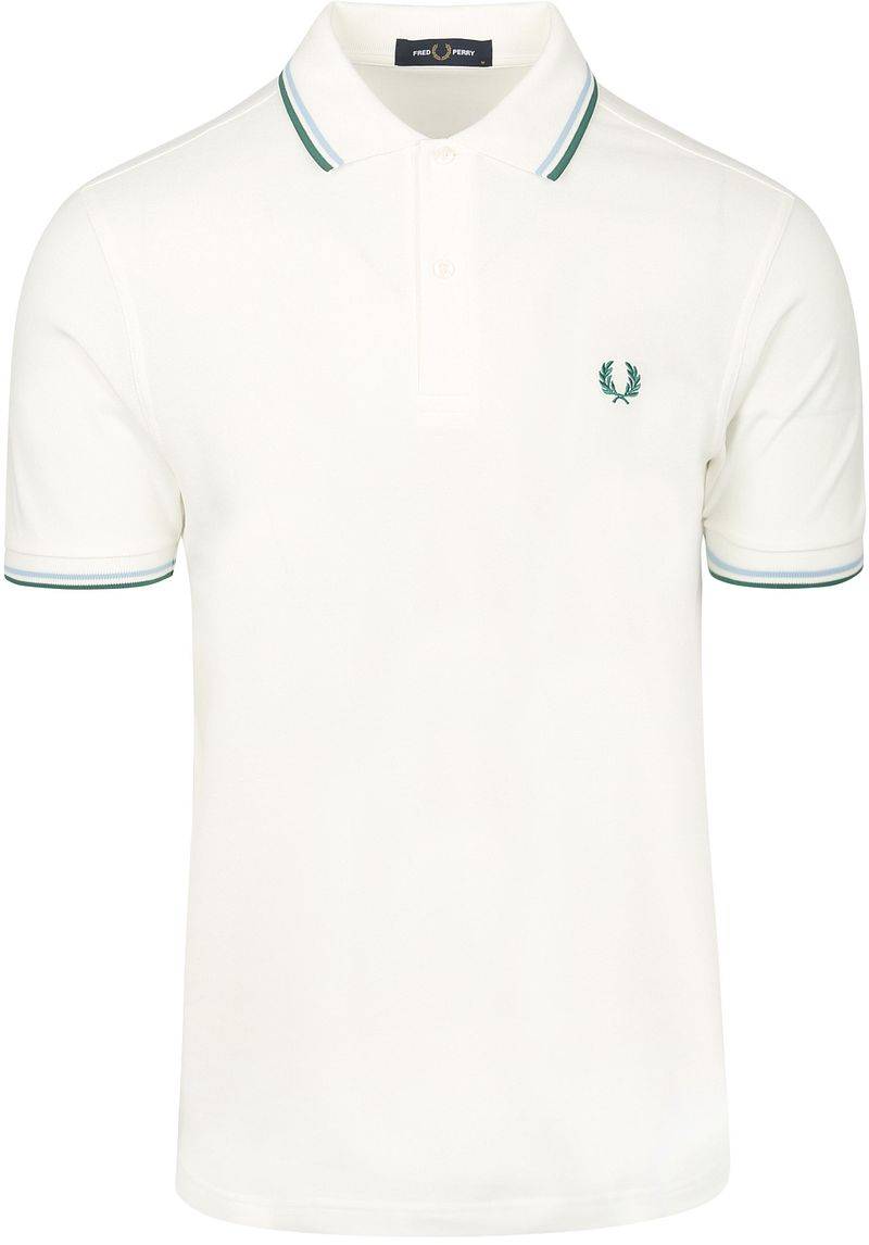 Fred Perry Polo Twin Tipped M3600 Weiß Z52 - Größe M von Fred Perry