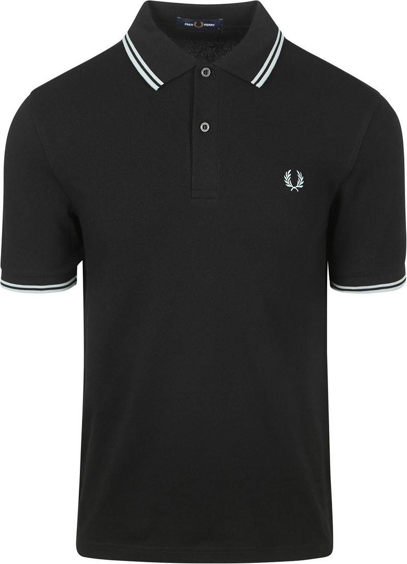 Fred Perry Polo Twin Tipped M3600 schwarz - Größe M von Fred Perry