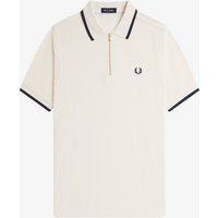 Fred Perry Poloshirt aus Baumwoll-Krepp mit Logo-Aufnäher in M von Fred Perry
