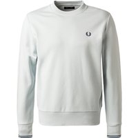 Fred Perry Herren Sweatshirt beige Baumwolle unifarben von Fred Perry