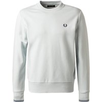 Fred Perry Herren Sweatshirt beige Baumwolle unifarben von Fred Perry