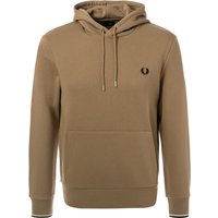 Fred Perry Herren Hoodie braun Baumwolle unifarben von Fred Perry