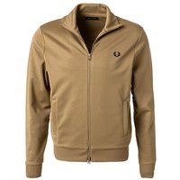 Fred Perry Herren Sweatjacke braun Baumwolle unifarben von Fred Perry