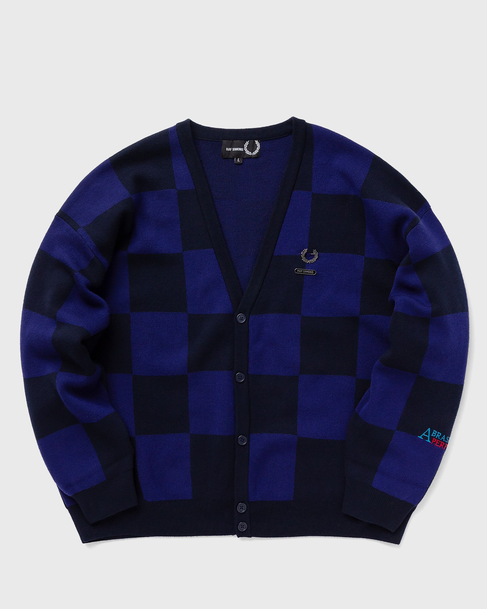 Fred Perry RS Chckerboard Cardigan men Zippers & Cardigans blue in Größe:L von Fred Perry