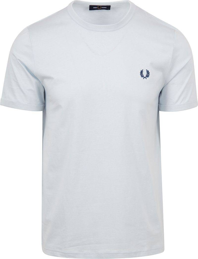 Fred Perry Ringer T-Shirt hellblau - Größe XL von Fred Perry