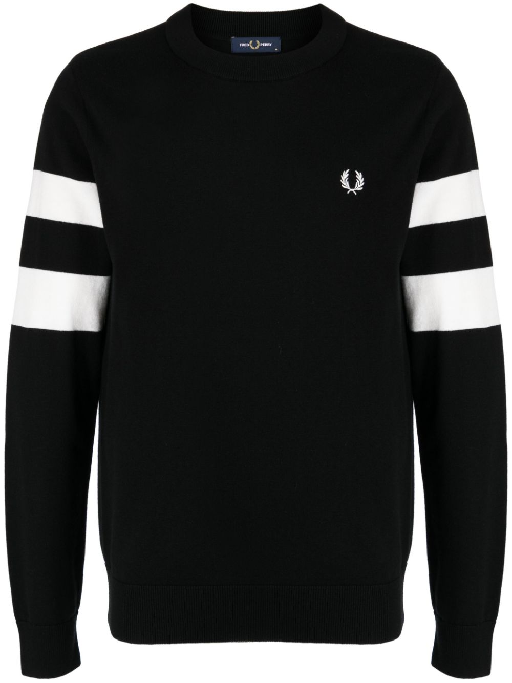 Fred Perry Sweatshirt mit Stickerei - Schwarz von Fred Perry