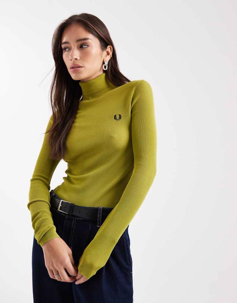 Fred Perry - Rollkragenpullover in Gelb von Fred Perry