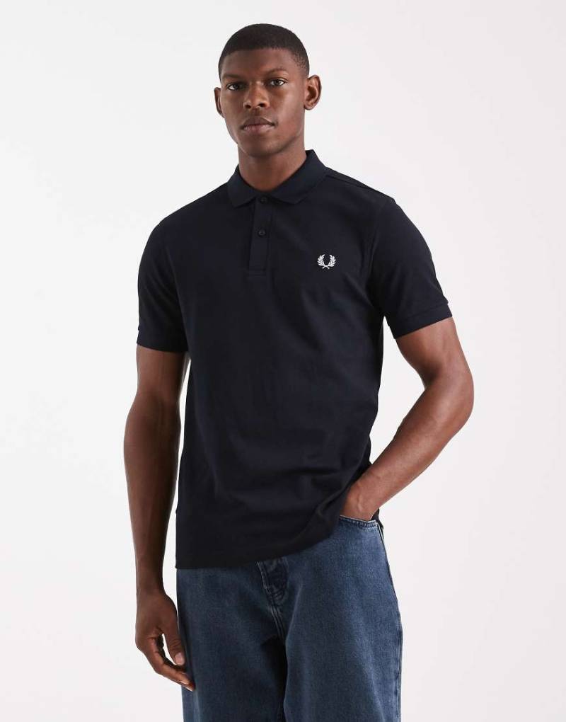 Fred Perry - Einfarbiges Polohemd in Marine-Marineblau von Fred Perry