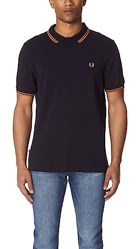 POLO NAVY/DARKCARAMEL-R63 von Fred Perry