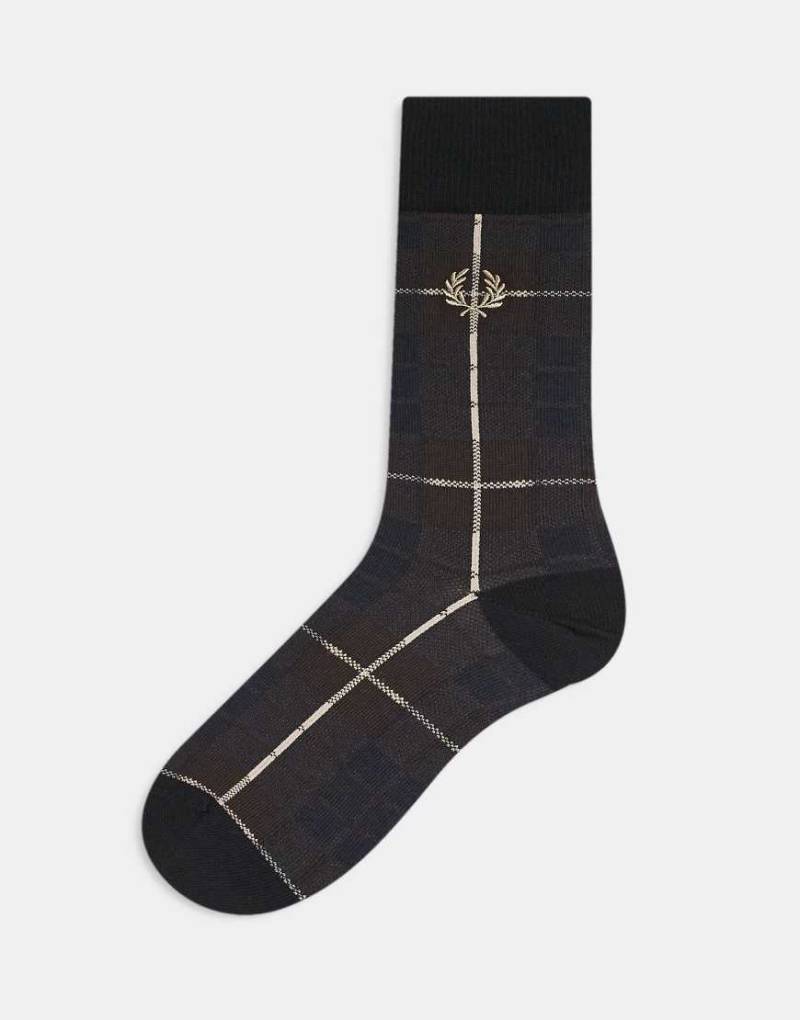 Fred Perry - Socken mit Karomuster in Braun-Brown von Fred Perry