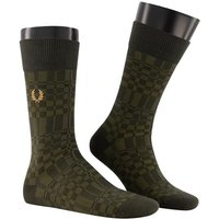 Fred Perry Herren Socken grün Baumwolle Gemustert von Fred Perry