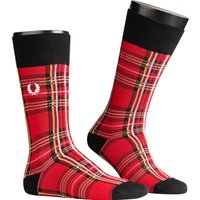 Fred Perry Herren Socken rot Baumwolle Gemustert von Fred Perry