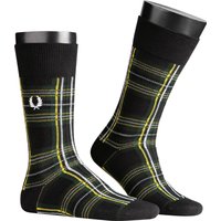 Fred Perry Herren Socken schwarz Baumwolle Gemustert von Fred Perry