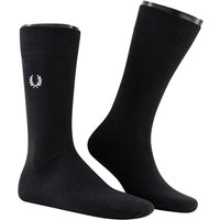 Fred Perry Herren Socken schwarz Baumwolle unifarben von Fred Perry