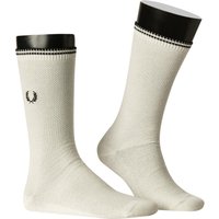 Fred Perry Herren Socken weiß Baumwolle unifarben von Fred Perry