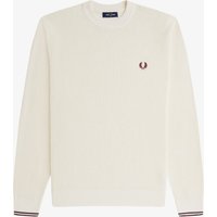 Fred Perry Softer Pullover in Waffelstrick mit O-Neck in XL von Fred Perry