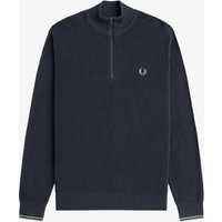 Fred Perry Troyer in Waffelstrick mit Logo-Stickerei in M von Fred Perry